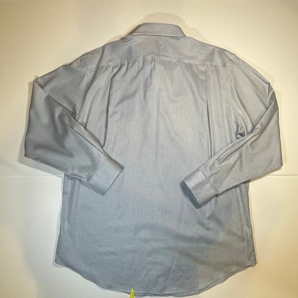 Jos A Bank Reserve Tailored Fit No Wrinkle Dress Shirt 17.5 35 Egyptian Cotton - Picture 10 of 10